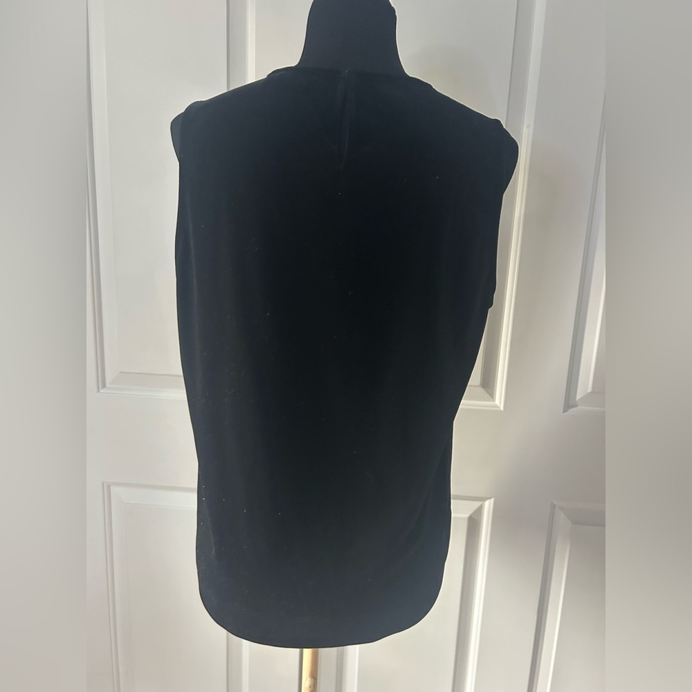 Vineyard Vines Black Velvet Sleeveless Top Medium